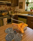 Vintage Moulinex France Mouli-julienne 445 Orange 5 Disc Slicer Grater Excellent