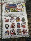 6 Packs Vintage Vinyl Christmas Stickers Puffy