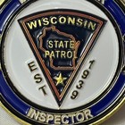 Wisconsin State Patrol  Challenge Coin Motor Carrier Inspector Medal Enforcement