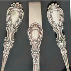 Nautilus Blackinton Three-piece Serling Silver Sifter  Tongs  Bonbon Server Set
