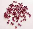 3-5mm Garnet Rhodolite Princess Cut Stone For Jewelry  5pcs To 10pcs 