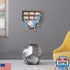 Baseball Display Case Wood Wall Hanging Collectible Baseball Holders With 24 