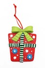 Christmas Ornament - Glossy Gingerbread Gift  Wizardi Festive Decoration F07-   