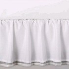 Pillowfort Glitter Dot Tulle Kids  Bedskirt Polka Mesh Oeko-tex Room White Queen