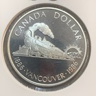 1986 Canada Vancouver 100th Anniversary Proof Silver Dollar  Free Shipping