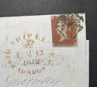 Great Britain Qv Sg8 11 On Cover    ship Letter    - Guernsey Cancel On Reverse 