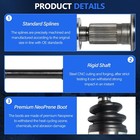 Cv Axle Front Fwd Pair Left Right Cv Joint Fit For Impala 2006-2009