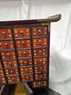 Vintage Chinese Herbal Tea medicine Cabinet
