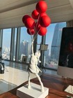Banksy Red Balloon Girl Englend Street Art Statue Sculpture Figure Home Decor