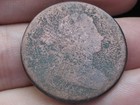 1798  Draped Bust Large Cent Penny- About Good Details  Metal Detector Find 