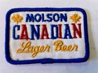 Vintage Molson Canadian Lager Beer Patch Embroidered Logo Sew-on 2x3   