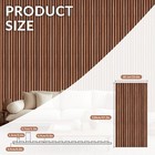 2pcs 3d Wood Wall Panels Acoustic Soundproof Decor Fluted Slat Board 47  X 24 