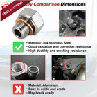 Ls Swap Oil Pressure Sensor Adapter M16-1 5 Male To 1 8  Npt Female  Silver 