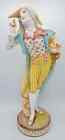 Large Antique 13 5  Vion   Baury Colorful French Dandy Couple Statues