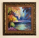  beauty Of Autumn 16 x 16 original Oil Painting By Alexander Antanenka  With Coa