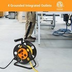 Dewenwils Extension Cord Storage Reel Hand Wind Retractable  10a Circuit Breaker