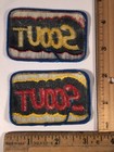 Vintage Lot Of 2 International Harvester Ih Scout Logo Blue Patch Truck Tractor