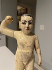 Antique 19thc Burmese Carved Wood Folk Art Nat Spirit Statue Figure Ni  o 