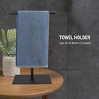 Towel Racks Hand Towel Stand  Countertop T-shape Stainless Steel Free Towel R   