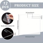 12pcs Transparent Acrylic Badge Buddy Blanks Rectangle Clear 7 85x8 55x0 2cm
