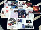 Dealer Lot Of 25 Jeff Gordon Autographed 8x11 Program Photo Pages   1992-1999 