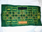 Vintage H Baron Co De Luxe Roulette Wheel Game 8  Felt Mat Box Instructions