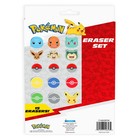Pokemon Eraser Set  Multi-color  15 Count