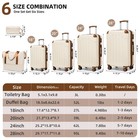 Luggage Sets 6 Piece With Duffel Bags hardside Expandable Suitcases Tsa Lock 