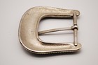 Vintage Western Silver-tone Engraved Belt Buckle Cowboy Ranger Style Scrollwork