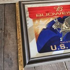 Vintage Budweiser  salutes The U s  Army  Beer Mirror Sign 2001