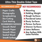 Best 1  Ultra-thin Permanent Double-sided Tape For Arts  Crafts  Photography    