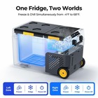 Bougerv 43 Qt Portable Car Refrigerator Freezer Cooler 50l Truck Fridge 12v