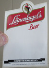 Vtg Leinenkugel s Beer Sticker Coasters Lot Sunset Wheat Older Maiden 6  X 4 