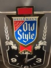 1980s Old Style Beer Back Bar Light Up Clock Sign Heilemans Wisconsin