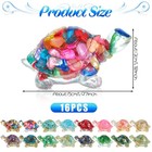 16 Pcs Mini Crystal Turtle Figurine Handmade Sea Turtle Animal Figurine Heali   