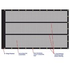 Xtarps 7 5 X 16 Premium Dump Truck Tarp Vinyl Mesh Tarp Fits Most Manual Or