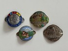 14 Swiss Walking Stick Medallions Stocknagel Loose Embossed Metal Shields Hiking