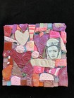 Handmade Mosaic Art     Girl With A Wild Heart Polymer Clay Original On Wood 6   x6   