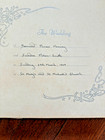12x9 1 2  Vintage 1959 Wedding Day Photo Album With 17 B w Photographs - B26