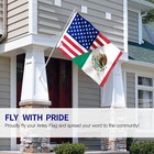 Anley 2pcs Fly Breeze 3x5 Ft America Mexico Friendship Flag - Us Mx Flag