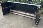 Heavy Duty Kivel 84  Snow Pusher W rubber Edge For Tractor skid Steer-7ftsnowbox