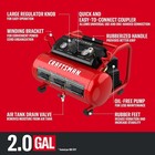 Craftsman Air Compressor  2 Gallon Portable Air Compressor 1 3hp Max 125 Psi Oil
