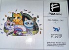Fvmemo Colorful Cat Wooden Puzzle 300 Pieces 11 3 In  X 15 In  Brand New Sealed