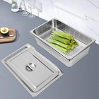Rectangular Hotel Pan With Lid Set Pan Perforated Steam Pan Steam Table Pan