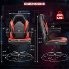 Ergonomic Computer Gaming Chair - Home Office Desk With Pu Leather Lumbar Suppor