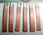 3 Pairs Classic Copper Slot Car Pick-up Brushes With Hole 1960s Original Nos