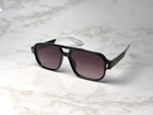 Black Square Sunglasses Men Women Gradient Lens Retro Aviator Style Uv400 Vintag