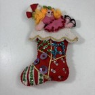 Vintage Bucilla Christmas Handmade Felt Christmas Ornaments 1970s