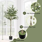 5 Ft Artificial Olive Tree Tall Fake Plants Faux Tree Lifelike Fruits Home Decor