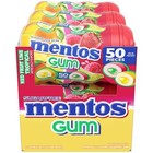 Mentos Sugar-free Chewing Gum  Tropical  Red Fruit 50 Count  pack Of 6   